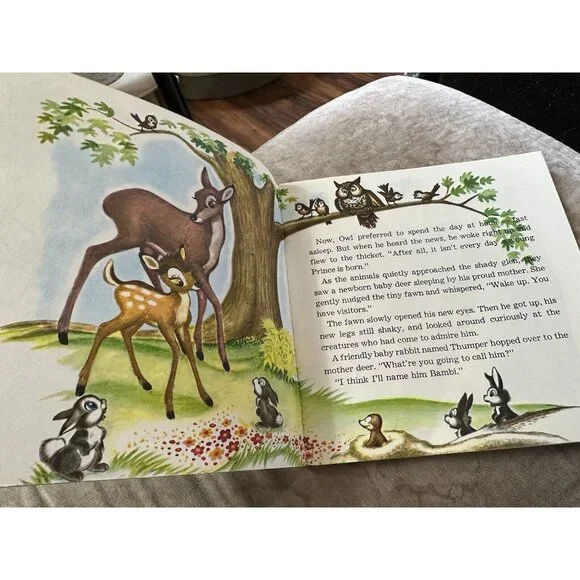 Walt Disney Bambi Read Along‎ Book ONLY NO Cassette Tape Excellent 1977 - Picture 6 of 16